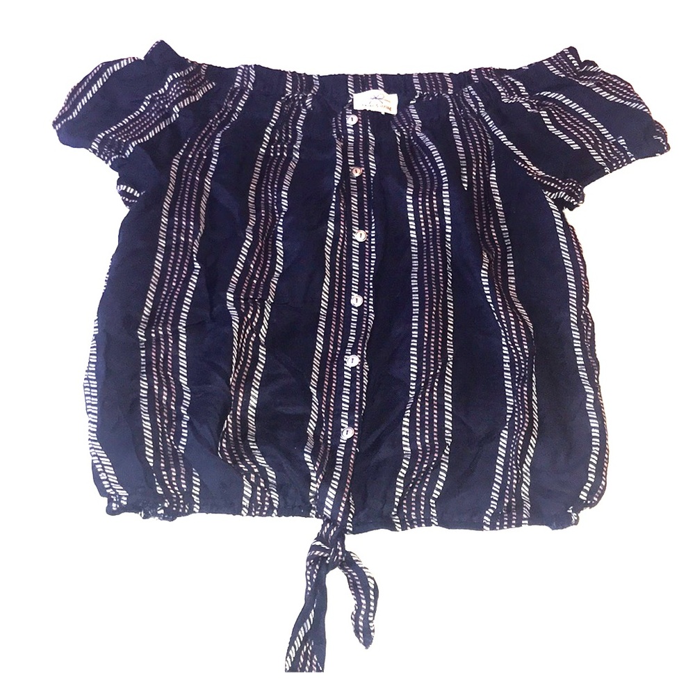 Off the shoulder crop top